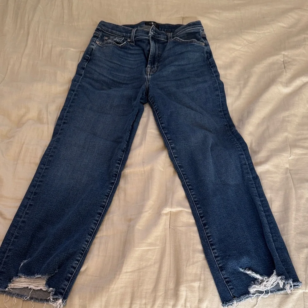 7 for all Mankind Distressed Women Jeans - cropped Alexa - Picture 4 of 12